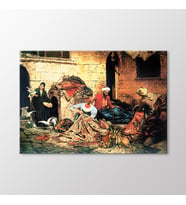 Arty Tablo Kahire'de Halı Tamir Edenler 1883 Tablo (Karışık)