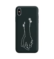 Iphone X Çizgi Tasarımlı Siyah Lansman Telefon Kılıfı