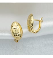 Taşsız 14 Ayar Altın Küpe (Çok Renkli)