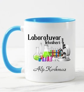Laboratuvar Teknikeri Kupa Bardağı (Mavi)