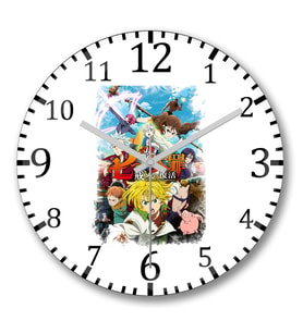 Nanatsu No Taizai Duvar Saati Bombeli Gercek Cam