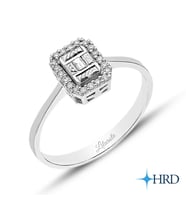 Modern Tasarım 0.09 Ct Baget Pırlanta Yüzük