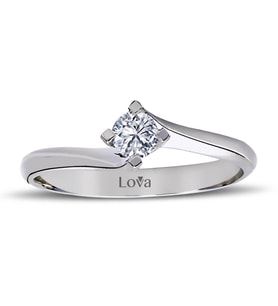 Lova D Renk 0,20 Karat Pırlanta Tektaş Yüzük - 1030095