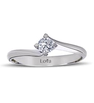 Lova D Renk 0,20 Karat Pırlanta Tektaş Yüzük - 1030095