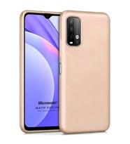 Microsonic Matte Silicone Xiaomi Redmi Note 9 4G Kılıf Gold