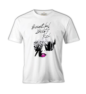 Lady Gaga - Beautiful Dirty Rich Beyaz Erkek Tshirt