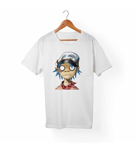 Gorillaz Çocuk Beyaz Tişört