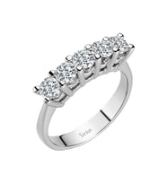 Sirius F Renk 1,24 Karat Pırlanta 5 Taş Yüzük 0704R0204