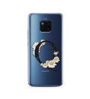 Papatya Harf Tasarım Süper Şeffaf Silikon Telefon Kılıfı Huawei Mate 20 Pro Q-Ha