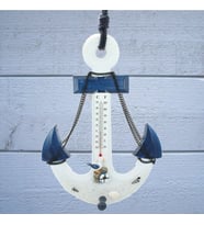 Marin Dekoratif Çapa, Termometreli, 37 cm (STD)