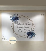 100x70cm Söz, Nişan, Kına Gecesi, Düğün İçin Kişiye Özel Branda Afiş Arka Fon
