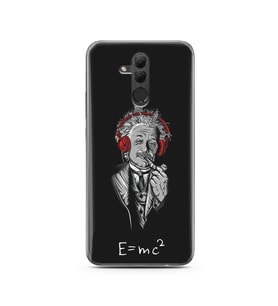 Einstein Tasarım Süper Şeffaf Silikon Telefon Kılıfı Huawei Mate 20 Lite 