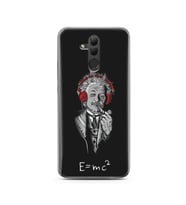 Einstein Tasarım Süper Şeffaf Silikon Telefon Kılıfı Huawei Mate 20 Lite 