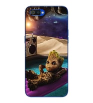 Baby Groot Tasarım Süper Şeffaf Silikon Telefon Kılıfı Oppo Realmi C2