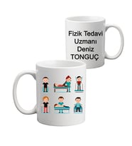 Fizik Tedavi Uzmanına Hediye İsimli Kişiye Özel Kupa Bardak