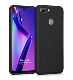 Microsonic Matte Silicone Oppo A12 Kılıf Siyah