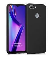 Microsonic Matte Silicone Oppo A12 Kılıf Siyah