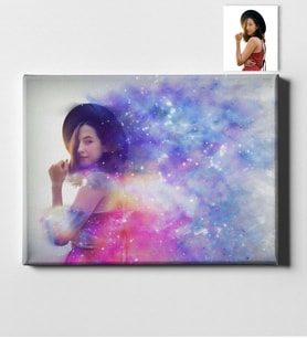 BK Gift Kişiye Özel Galaxy Tasarımlı Kanvas Tablo 50x70cm