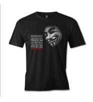 Vandetta - Freedom Siyah Erkek Tshirt