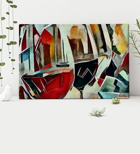 BK Gift Kişiye Özel Modern Soyut Kanvas Tablo 30x50cm 17