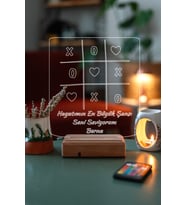 Sevgililer Günü Özel 3D Aşk Oyunu Masaüstü Led Lamba