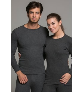 Thermoform Soft Unisex Uzun Kol Fanila Antrasit