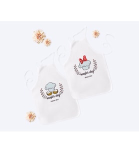 BK Gift Kişiye Özel İkili Erkek ve Kadın Chef Beyaz Mutfak Önlüğü Seti-1