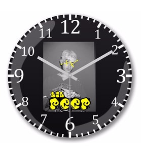 Lil Peep XX Duvar Saati Bombeli Gercek Cam