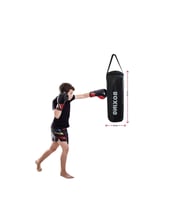 Spor Byfit 53 Cm x 20 Cm Hazır Dolu Siyah Çocuk Boks Kum Torbası