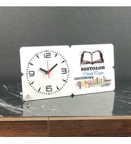 Sosyolog Ahşap Masa Saati 001