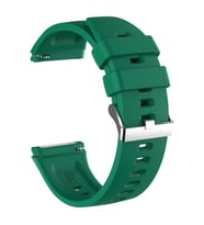 Microsonic Oppo Watch 46mm Kordon, Silicone RapidBands Koyu Yeşil ( Gümüş Pimli )