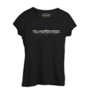 Transformers 5 - Logo Siyah Kadın Tshirt