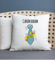 Babalar Günü Hediyesi İsme Özel Yastık