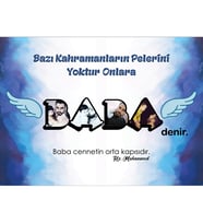 Babalar Gününe Baba Kanvas Tablosu