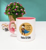 Öğretmenler Günü Hediyesi Kupa Bardak Pembe