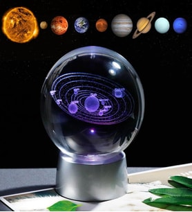 Kristal Cam Küre Samanyolu Led Lamba