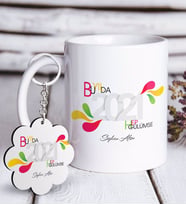 BK Gift Kişiye Özel 2024 Bu Yılda Hep Gülümse Beyaz Kupa ve Anahtarlık Hediye Seti-1 (Model 1)