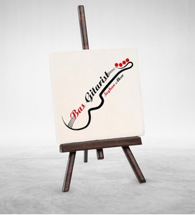 BK Gift Kişiye Özel Mesleki Bas Gitarist Şovaleli Doğal Taş  2