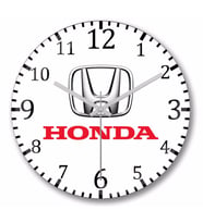 Honda  Logo Duvar Saati Bombeli Gercek Cam