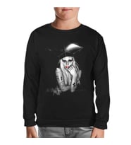 Lady Gaga Siyah Çocuk Sweatshirt