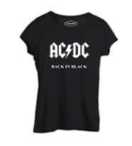 AC DC - Back in Black 2 Siyah Kadın Tshirt