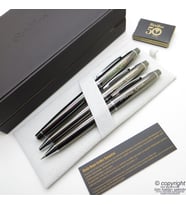 Scrikss 35 3'lü Set Titanium Ahşap Deri Kutulu  Dolma Kalem + Tükenmez Kalem + Versatil Kalem Set  Scrikss Kalem  İsme Özel Kalem  Hediyelik Kalem