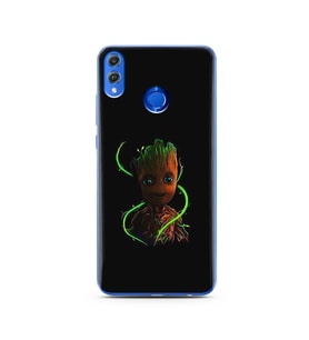 Baby Groot Tasarım Süper Şeffaf Silikon Telefon Kılıfı Huawei Honor 8X 