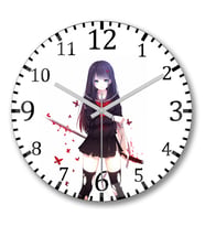 Stamp Anime Duvar Saati Bombeli Gercek Cam