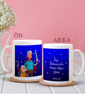 BK Gift Kişiye Özel Babalar Günü Temalı Beyaz Kupa Bardak 27251b