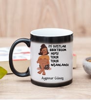 İyi Dostlar Biriktirdim Sihirli Kupa Bardak