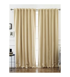 Evdepo Home Hazır Karartma Blackout Pilesiz Fon Perde Bej  50 x 250