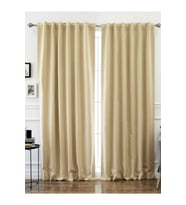 Evdepo Home Hazır Karartma Blackout Pilesiz Fon Perde Bej  50 x 250