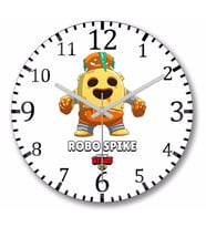 Brawl Stars Robo Spıke Duvar Saati Bombeli Gercek Cam