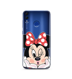 Minne Tasarımlı Süper Şeffaf Silikon Telefon Kılıfı Huawei Honor 8c